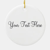 Beifall-rote und weiße kundengerechte Verzierung Keramik Ornament (Hinten)