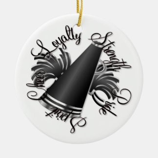 Beifall schwarz und silberne Qualitäten Keramik Ornament