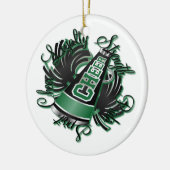 Beifall-schwarze und grüne keramikornament (Links)