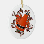 Beifall-schwarze und orange kundengerechte keramik ornament (Rechts)