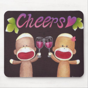 Beifall-Socke Monkeys Mousepad