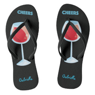 Beifall-Sommer-Rotwein drehen Reinfälle um Badesandalen