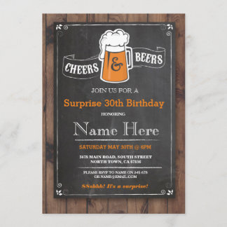 Beifall-u. Bier-Geburtstags-Party, das JEDES Einladung