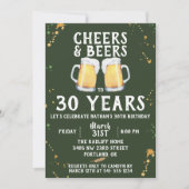 Beifall-u. Bier-Geburtstags-Party Einladung (Vorderseite)