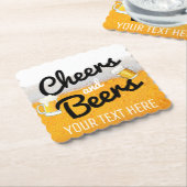 Beifall und Bees|Frosty eisiges kaltes Bier Untersetzer (angewinkelt)