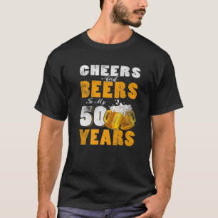 Beifall und Bier für meinen 50-jährigen 50. Geburt T-Shirt