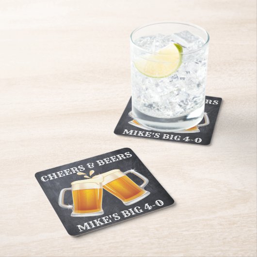 Beifall-und Bier-Getränk-Untersetzer Rechteckiger Pappuntersetzer (Vor Ort)