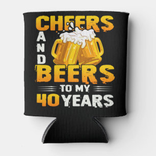 Beifall und Bier zu meinem 40-jährigen 40. Geburts Dosenkühler