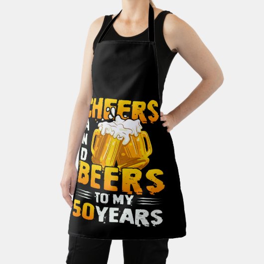 Beifall und Bier zu meinem 50-jährigen 50. Geburts Schürze (InSitu)