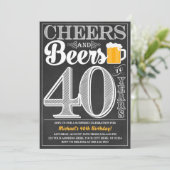 Beifall und Biere zu 40 Jahren Einladung (Stehend Vorderseite)