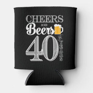 Beifall und Biere zu 40 Jahren machen cooleres ein Dosenkühler