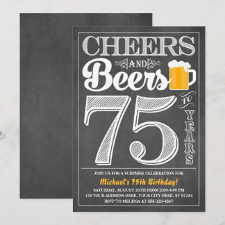 Beifall und Biere zu 75 Jahren Einladung