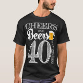 Beifall und Biere zu den 40 Jahren der T - Shirt (Vorderseite)
