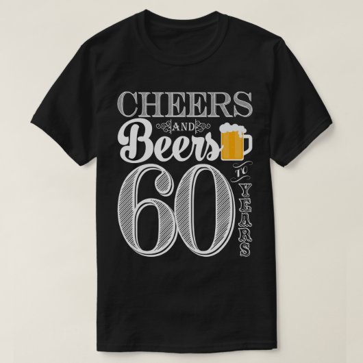 Beifall und Biere zu den 60 Jahren der T - Shirt (Design vorne)