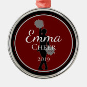 Beifall-Verzierungs-Cheerleader Ornament Aus Metall (Vorne)