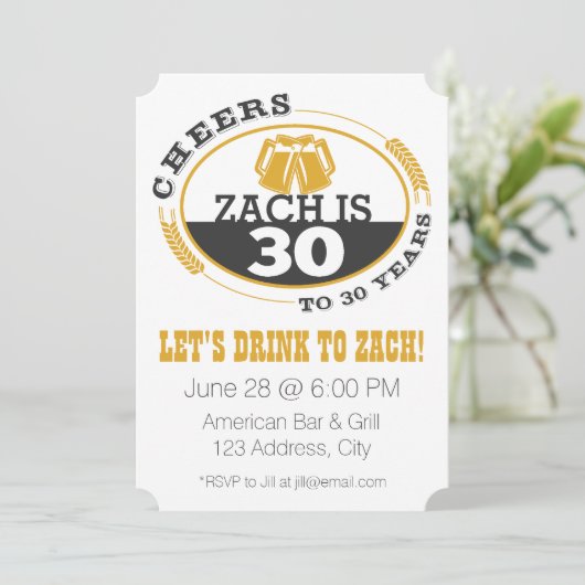 Beifall zu 30 Jahren Einladung (Stehend Vorderseite)