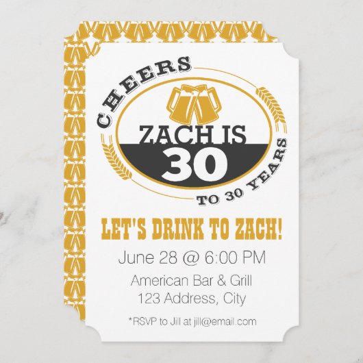 Beifall zu 30 Jahren Einladung (Vorne/Hinten)