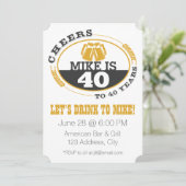 Beifall zu 40 Jahren Einladung (Stehend Vorderseite)