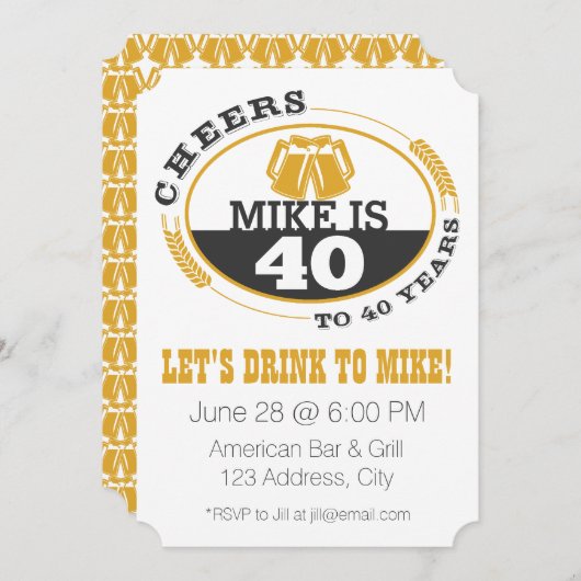 Beifall zu 40 Jahren Einladung (Vorne/Hinten)