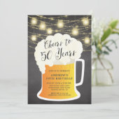 Beifall zu 50 Jahren Einladung zum Geburtstag (Stehend Vorderseite)