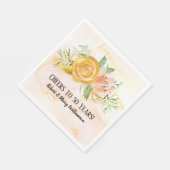 Beifall zu 50 Jahren Goldenes Jubiläum Blumenkohl Serviette (Ecke)