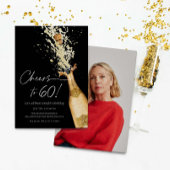 Beifall zu 60 Geburtstag Foto Einladung