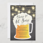 Beifall zu 60 Jahren Geburtstagsfeier Einladung (Vorderseite)