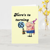 Beifall zu 65 Geburtstagsgeschenken Karte (Gelbe Blume)