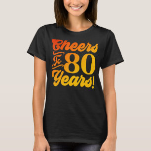 Beifall zu 80 Jahren 80. Geburtstag 80 Jahre alte  T-Shirt