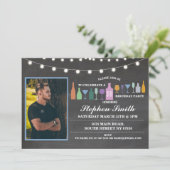 Beifall zu den Jahren das Bar-Getränke Einladung (Stehend Vorderseite)