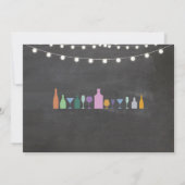 Beifall zu den Jahren das Bar-Getränke Einladung (Rückseite)