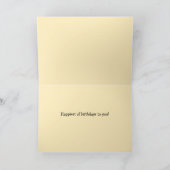 Beifall zu einem anderen Jahr Boho Happy Birthday Karte (Innenseite)