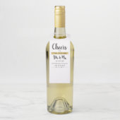 Beifall zu zukünftigen Herrn und zur Frau Custom Flaschenanhänger (Auf Flasche)