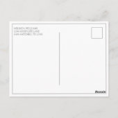 Beifall zum 25-jährigen Silver Wedding Jubiläum Postkarte (Rückseite)