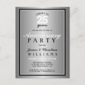 Beifall zum 25-jährigen Silver Wedding Jubiläum Postkarte (Vorderseite)