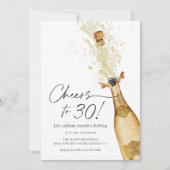 Beifall zum 30. Geburtstag Foto Einladung (Vorderseite)