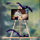 Beifall zum 50-jährigen Jubiläum hinzufügen Name F Acrylschild (Neutral)