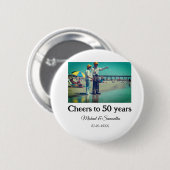 Beifall zum 50-jährigen Jubiläum hinzufügen Name F Button (Vorne & Hinten)