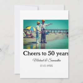 Beifall zum 50-jährigen Jubiläum hinzufügen Name F Einladung