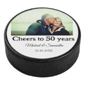 Beifall zum 50-jährigen Jubiläum hinzufügen Name F Eishockey Puck (3/4)