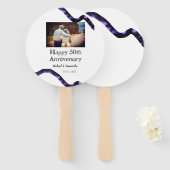 Beifall zum 50-jährigen Jubiläum hinzufügen Name F Fächer (Vorne und Hinten)