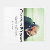 Beifall zum 50-jährigen Jubiläum hinzufügen Name F Fleecedecke (Vorderseite (Horizontal))