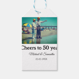 Beifall zum 50-jährigen Jubiläum hinzufügen Name F Geschenkanhänger