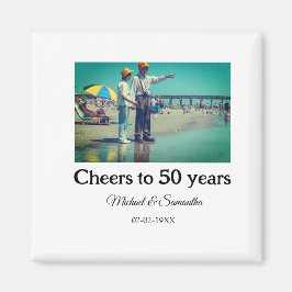 Beifall zum 50-jährigen Jubiläum hinzufügen Name F Magnet