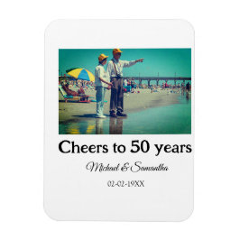 Beifall zum 50-jährigen Jubiläum hinzufügen Name F Magnet