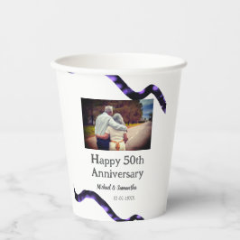 Beifall zum 50-jährigen Jubiläum hinzufügen Name F Pappbecher