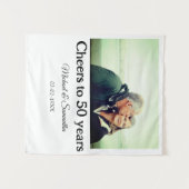 Beifall zum 50-jährigen Jubiläum hinzufügen Name F Wandteppich (Vorderseite (Horizontal))