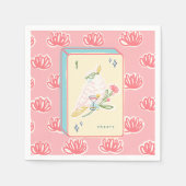 Beifall zum Bird Bam Mahjong Paper Napkin Serviette (Vorderseite)