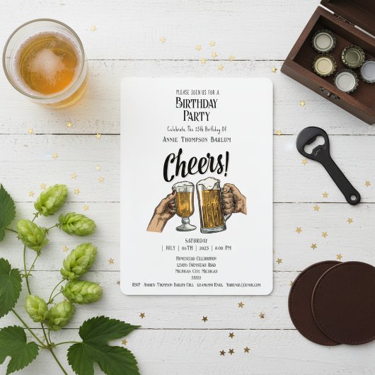 Beifall zum Geburtstag Einladung