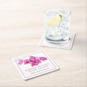 Beifall zur Liebe rosa Bougainvillea tropische Hoc Rechteckiger Pappuntersetzer (Vor Ort)